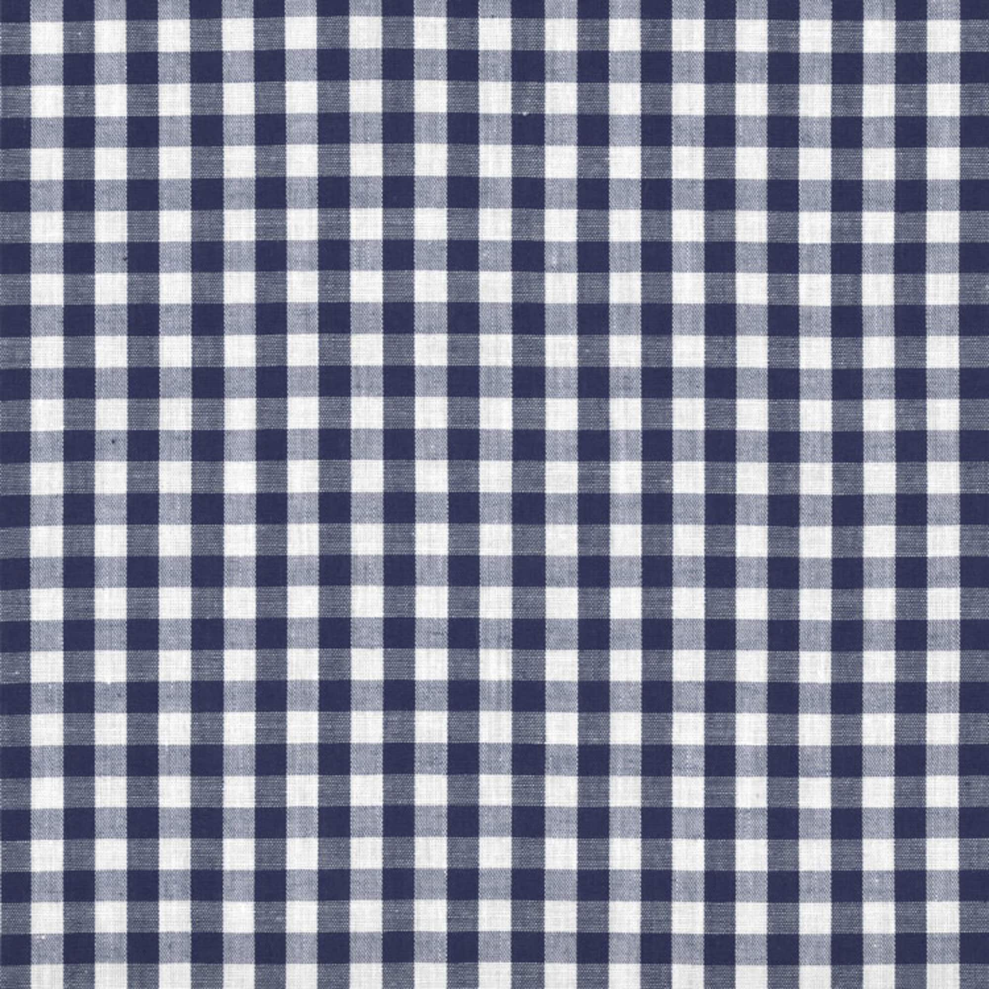 1/4" Navy Blue Gingham
